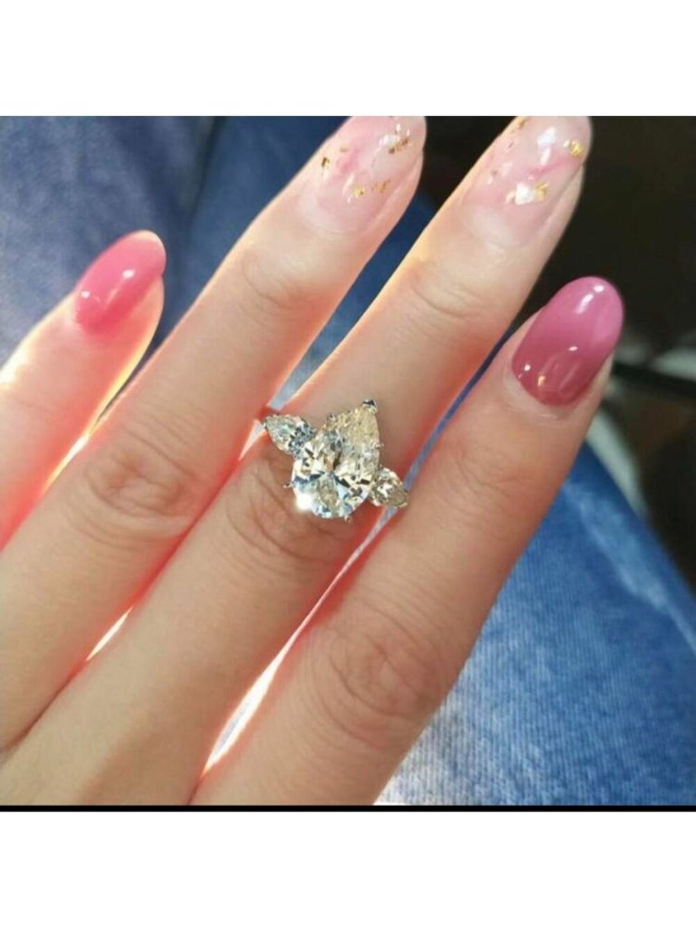 New silver plated cz ring